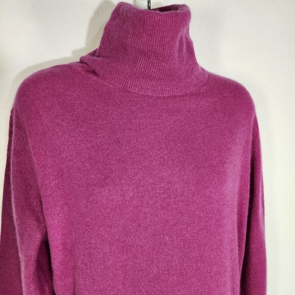 Herman Geist Womens Sweater Size Medium Turtleneck Lambswool Angora Blend Career - Picture 3 of 7